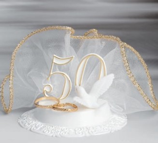 Decorazione Polistirolo Numero 50 Anniversario 50esimo Matrimonio Oro  Glitterato